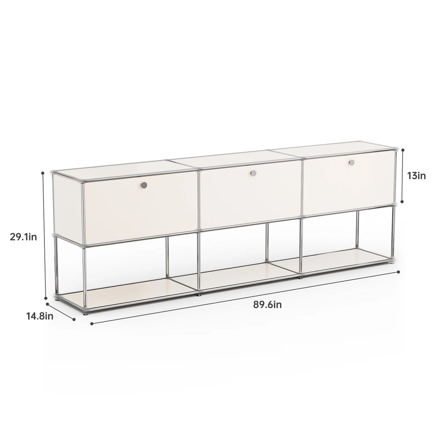 Stainless Steel Storage Cabinet For Living Room And Home Office