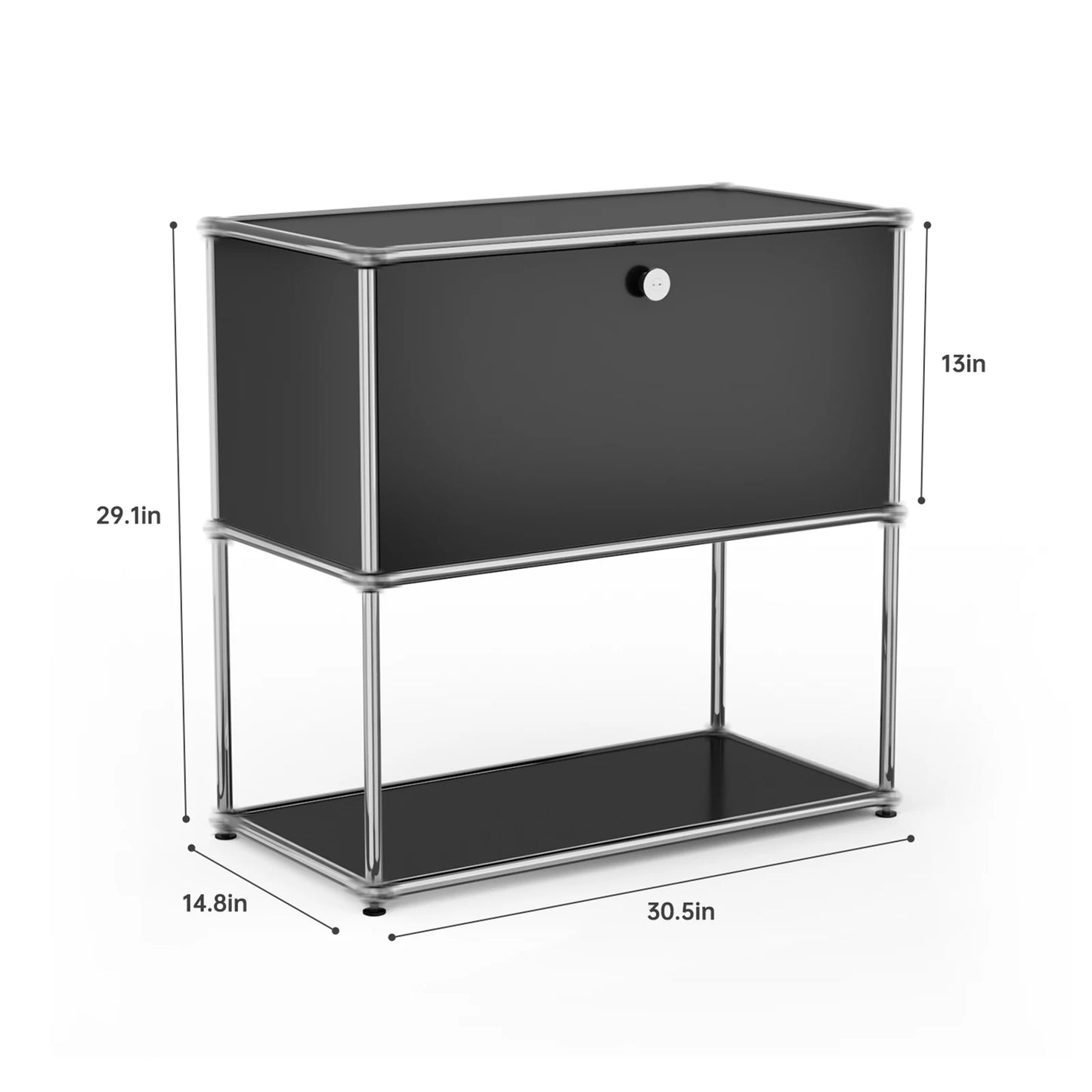 Stainless Steel Storage Cabinet For Living Room And Home Office