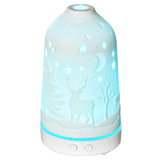 Ultrasonic Aromatherapy Diffuser Humidifier With 7 LED Lights