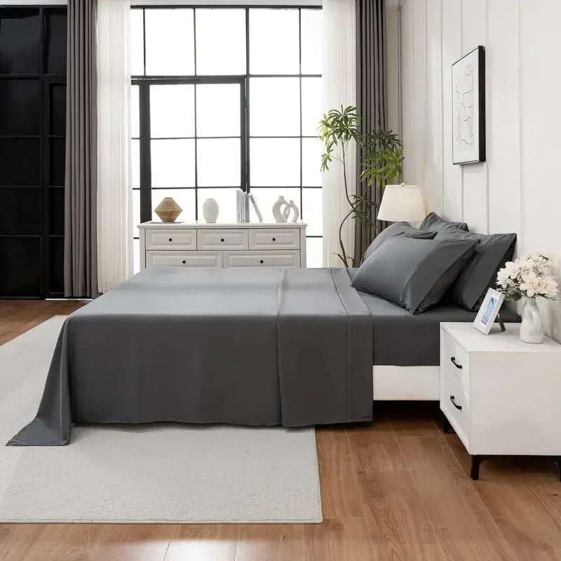 Bamboo Viscose Cooling Sheet Set For Comfortable Sleep