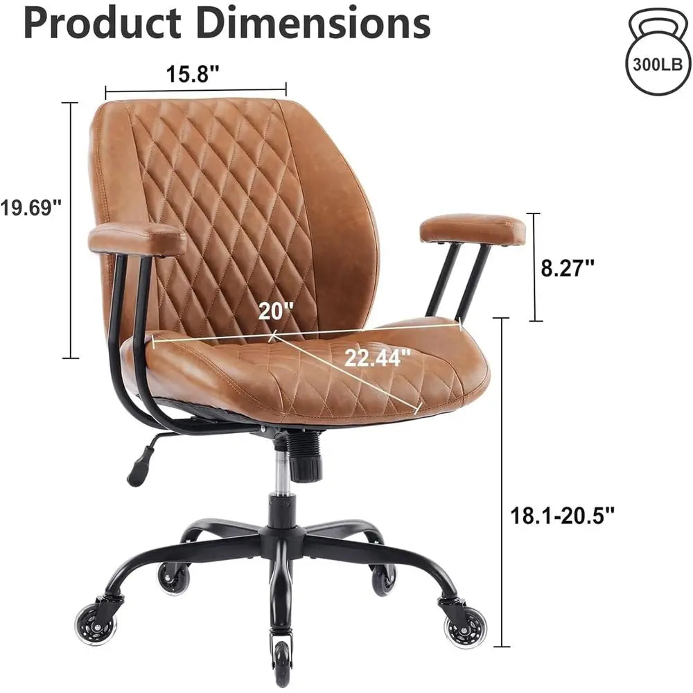 Ergonomic Desk Chair With Adjustable Height And Casters