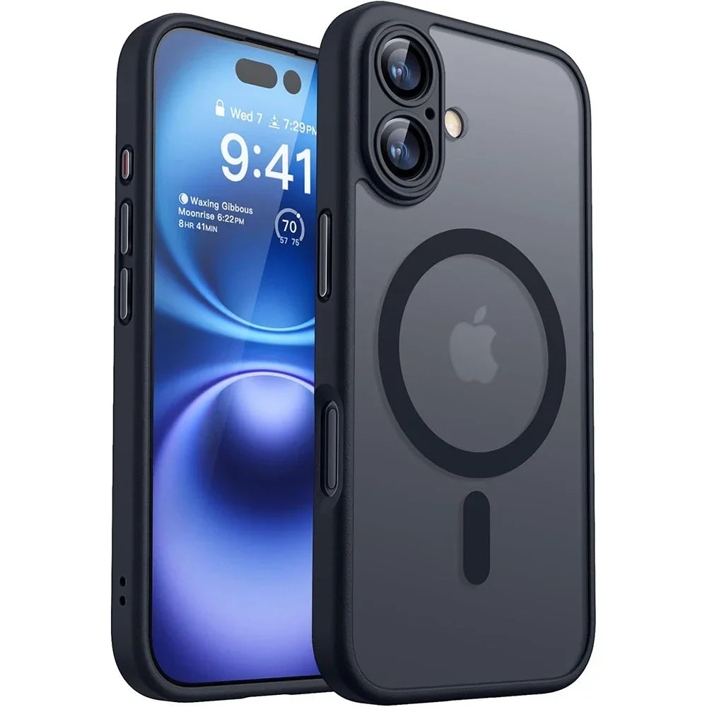 KESUFEIDA Magnetic Matte Shockproof Phone Case For iPhone MagSafe