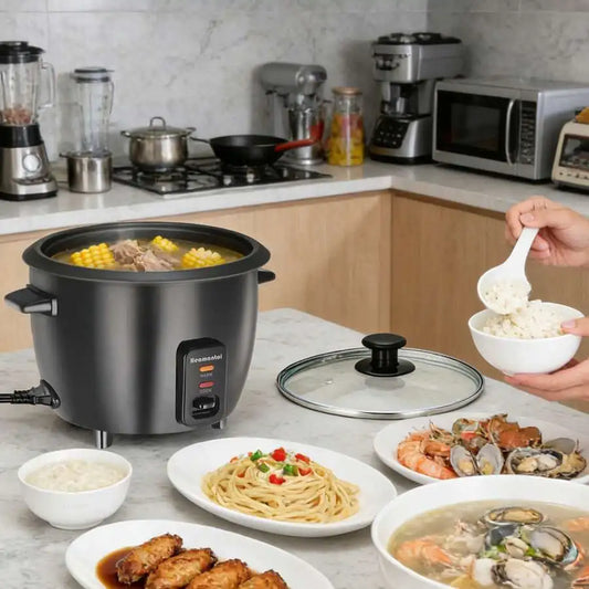 XMSJ Mini Electric Rice Cooker Stainless Steel Inner Pot