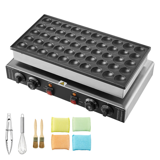 SucceBuy 50Pcs Mini Dorayaki Pancake Maker Dual Temp Time Control