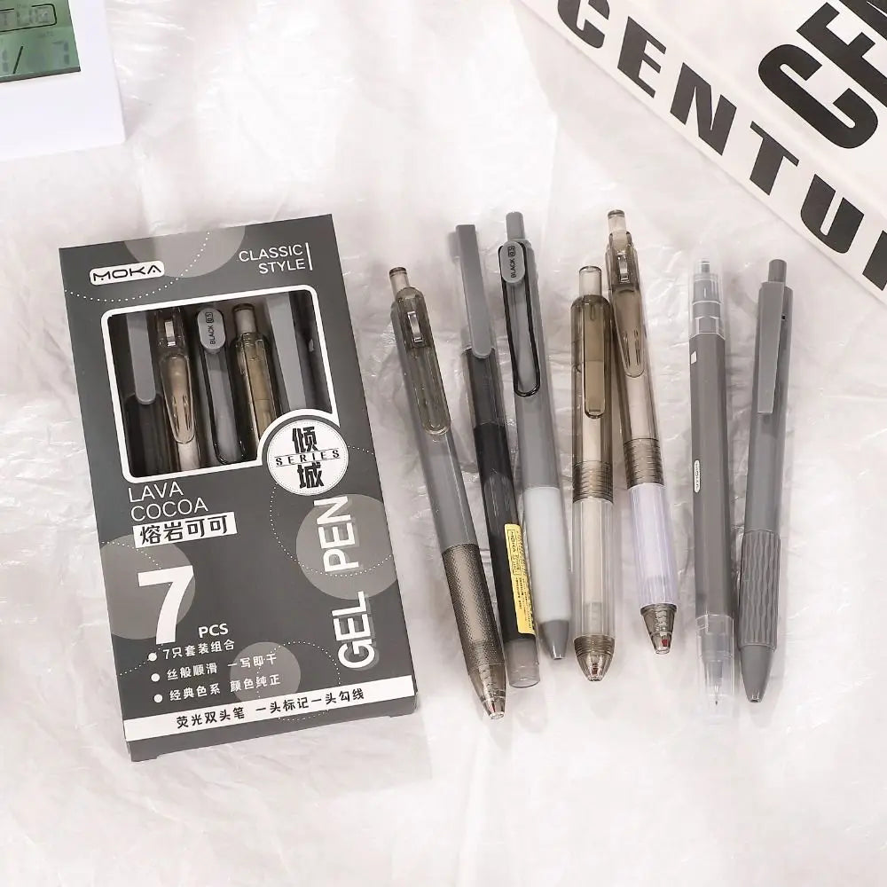 Retractable Gel Pen Set With Quick Dry Ink For Students