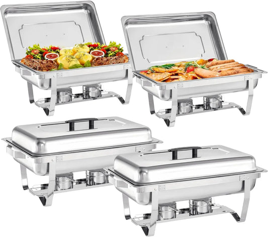 Stainless Steel Chafer Chafing Dish Buffet Set With Food Pan