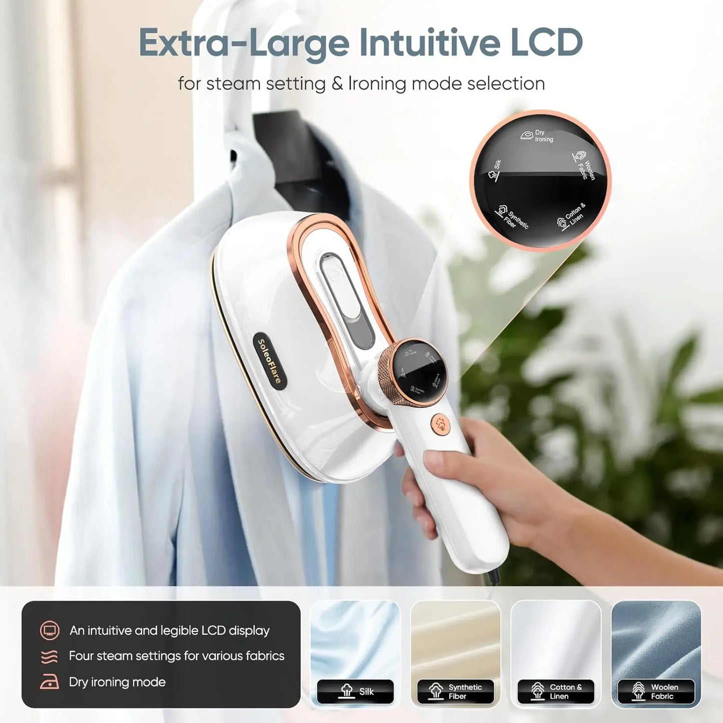 2-In-1 Travel Steamer And Iron, 1200W Portable Garment Steamer
