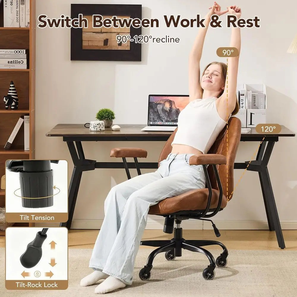 Ergonomic Desk Chair With Adjustable Height And Casters