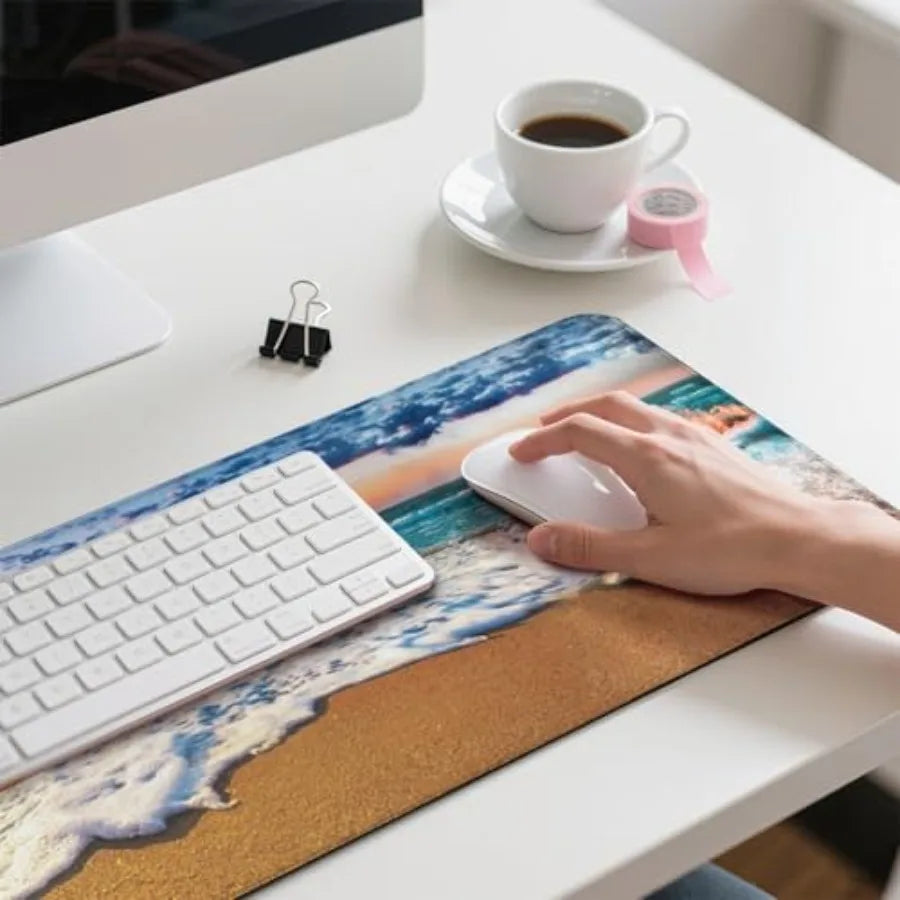 Non-Slip Rubber Desk Mat With Stitched Edges Gaming Waterproof Accessory