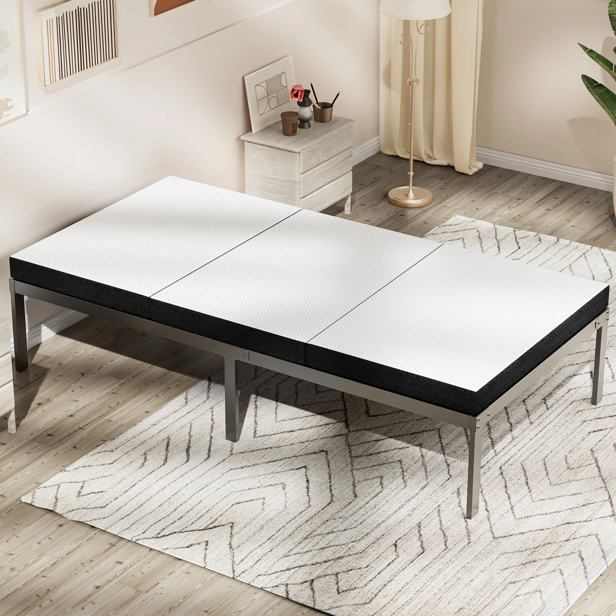 JHK Trifold Memory Foam Mattress With Washable Cover