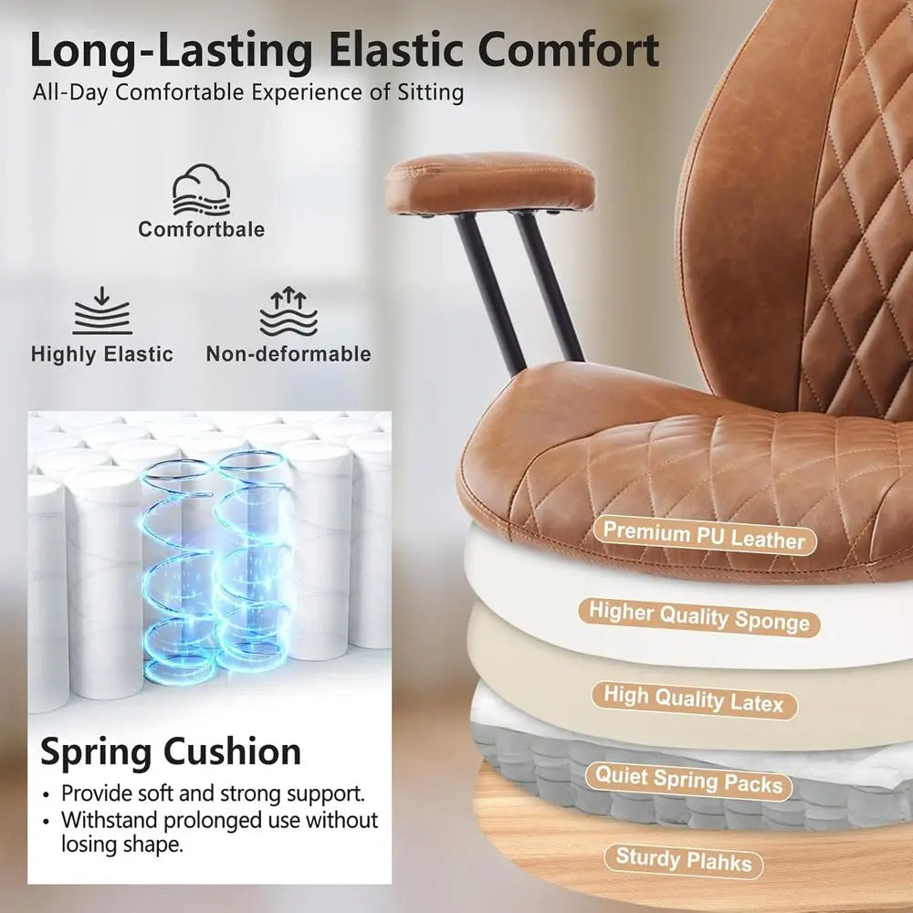 Ergonomic Desk Chair With Adjustable Height And Casters