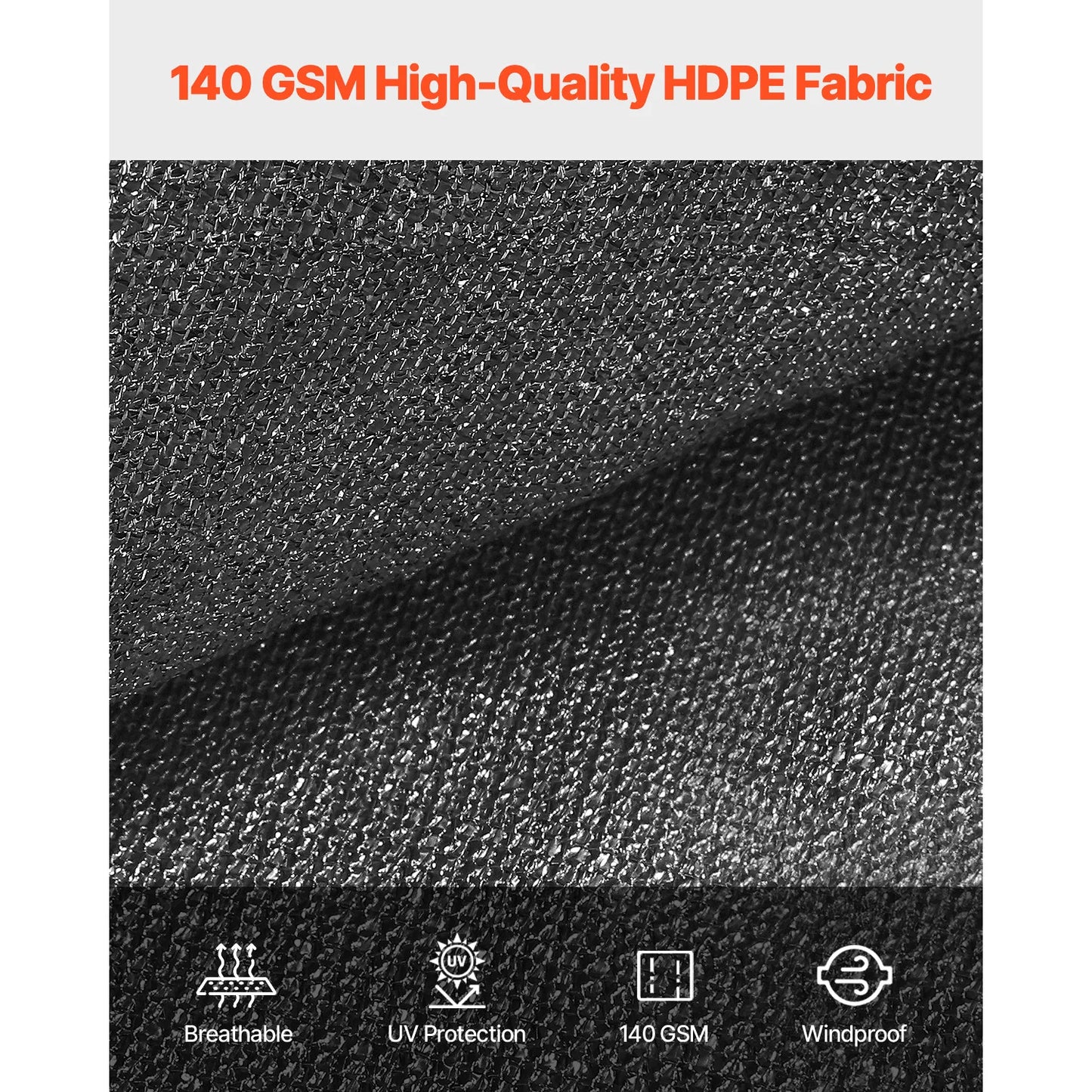 SucceBuy Ninety Percent Shade Cloth 140 GSM Canopy For Pergola