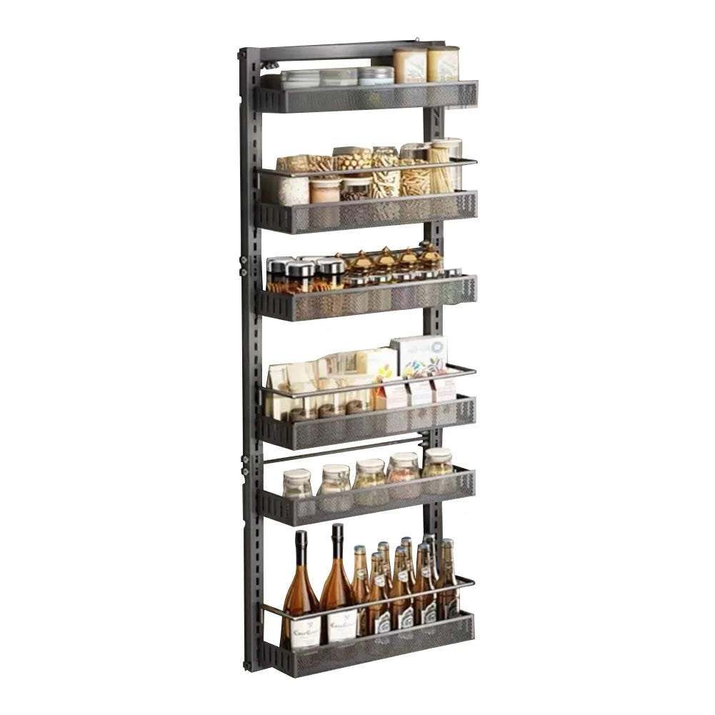 HiMISS Adjustable 6-Level Metal Pantry Organizer For Doors