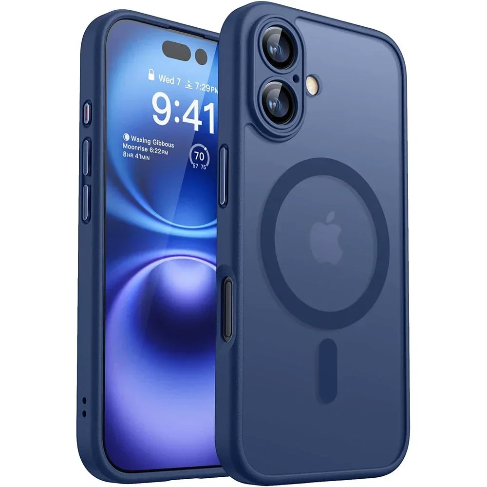 KESUFEIDA Magnetic Matte Shockproof Phone Case For iPhone MagSafe