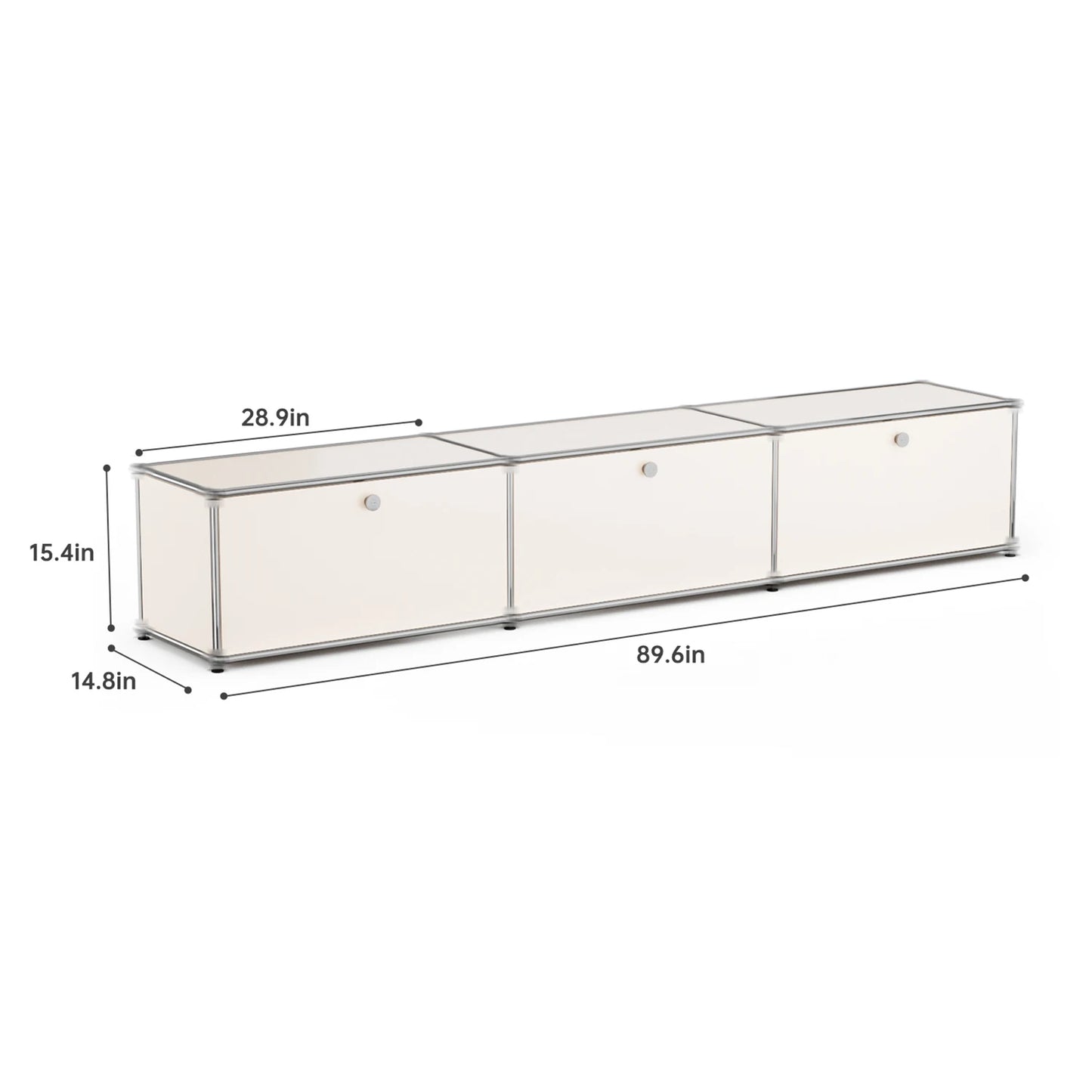 Stainless Steel Storage Cabinet For Living Room And Home Office