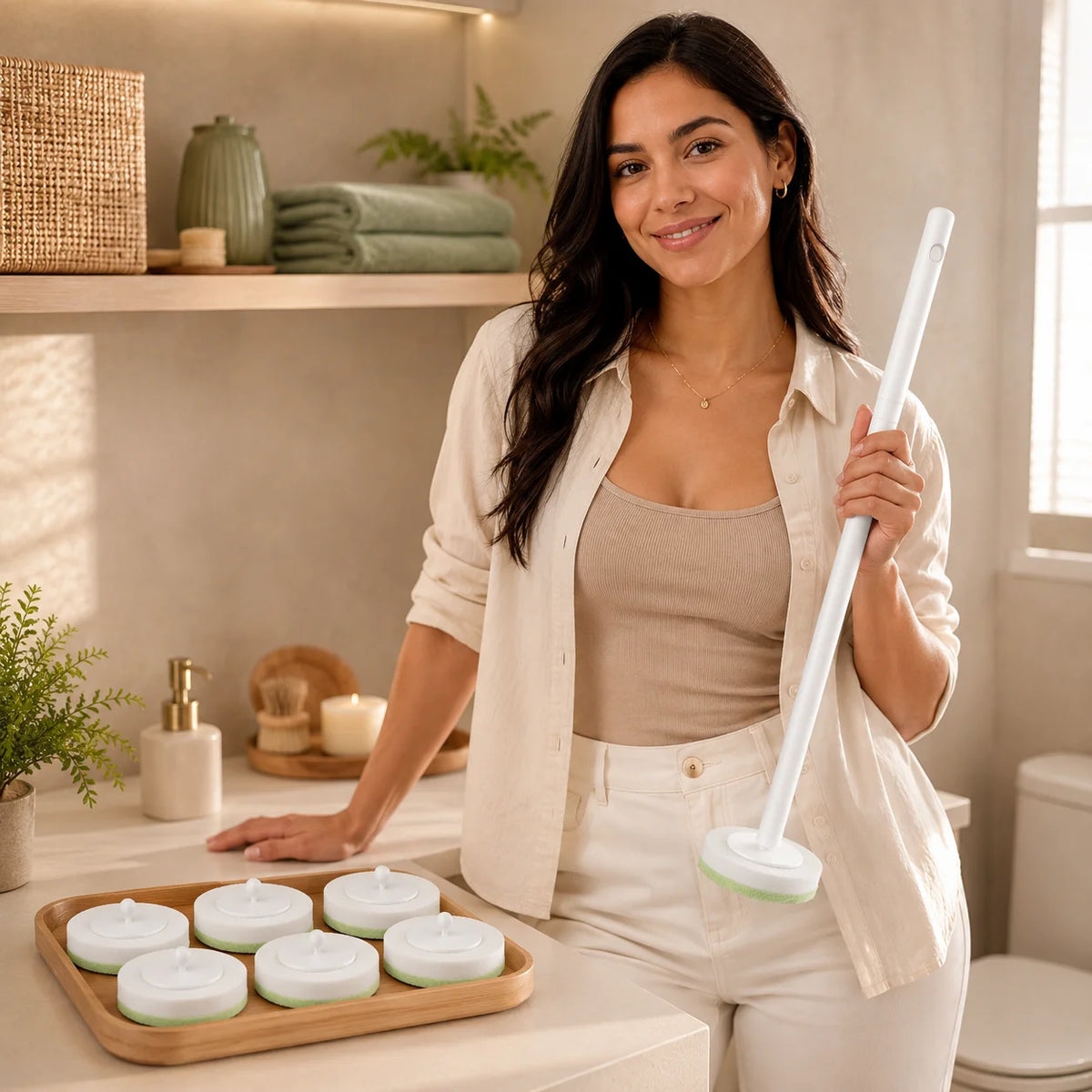 Joybos Disposable Toilet Brush Head Replacement Refills