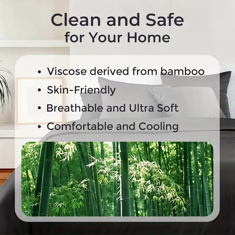 Bamboo Viscose Cooling Sheet Set For Comfortable Sleep