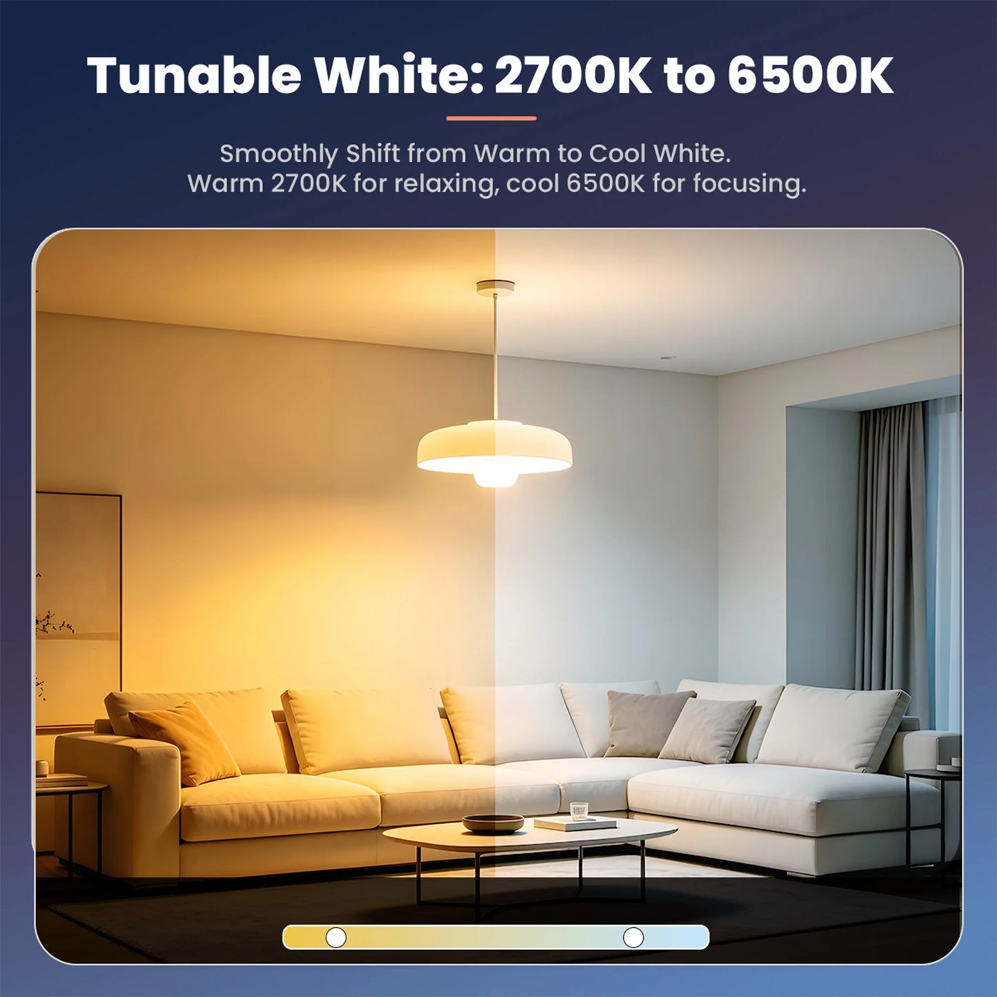 Smeileas RGBCW Smart LED Bulbs With Music Sync App Control