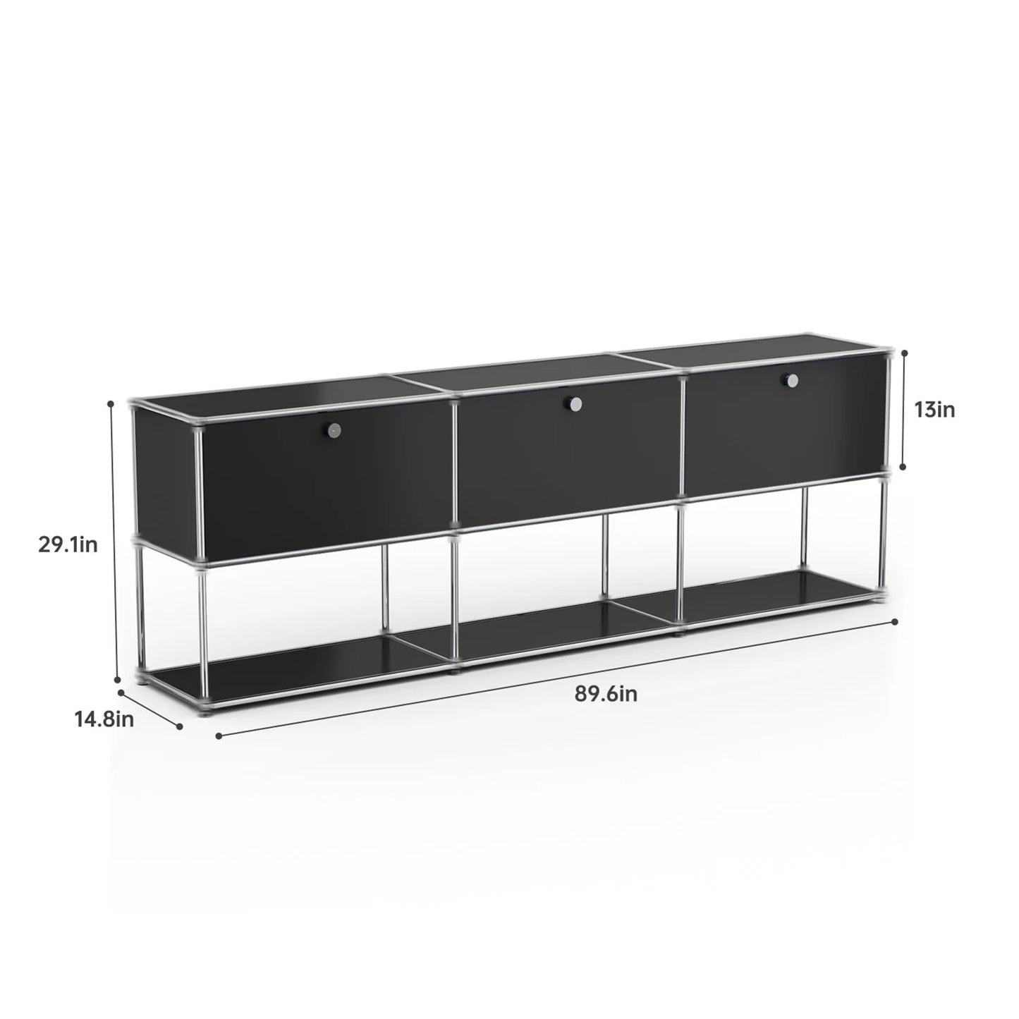 Stainless Steel Storage Cabinet For Living Room And Home Office