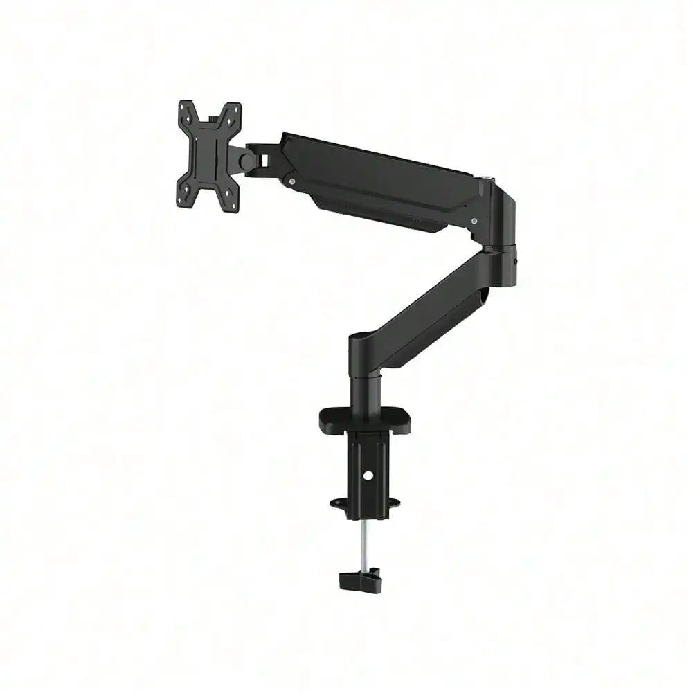Dual Monitor Gas Spring Desk Mount With Adjustable Aluminum Arms