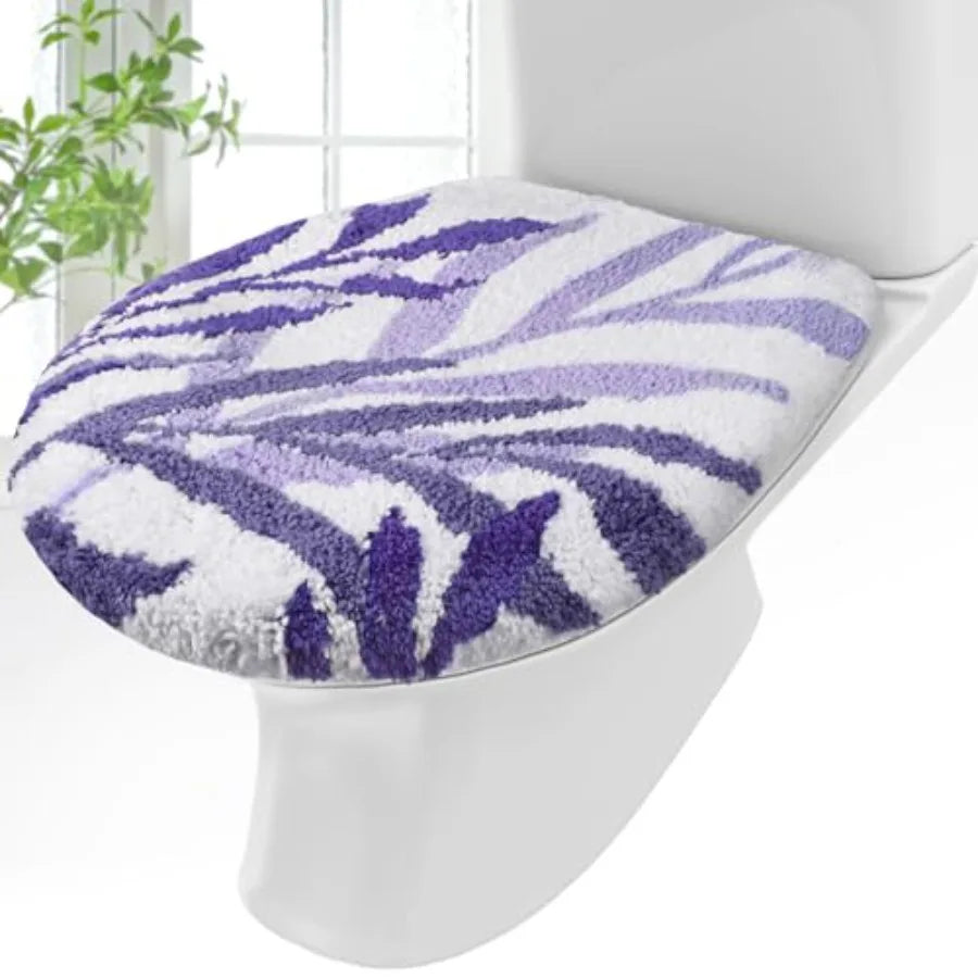 Leaves Toilet Seat Covers Microfiber Plush Lid Cover