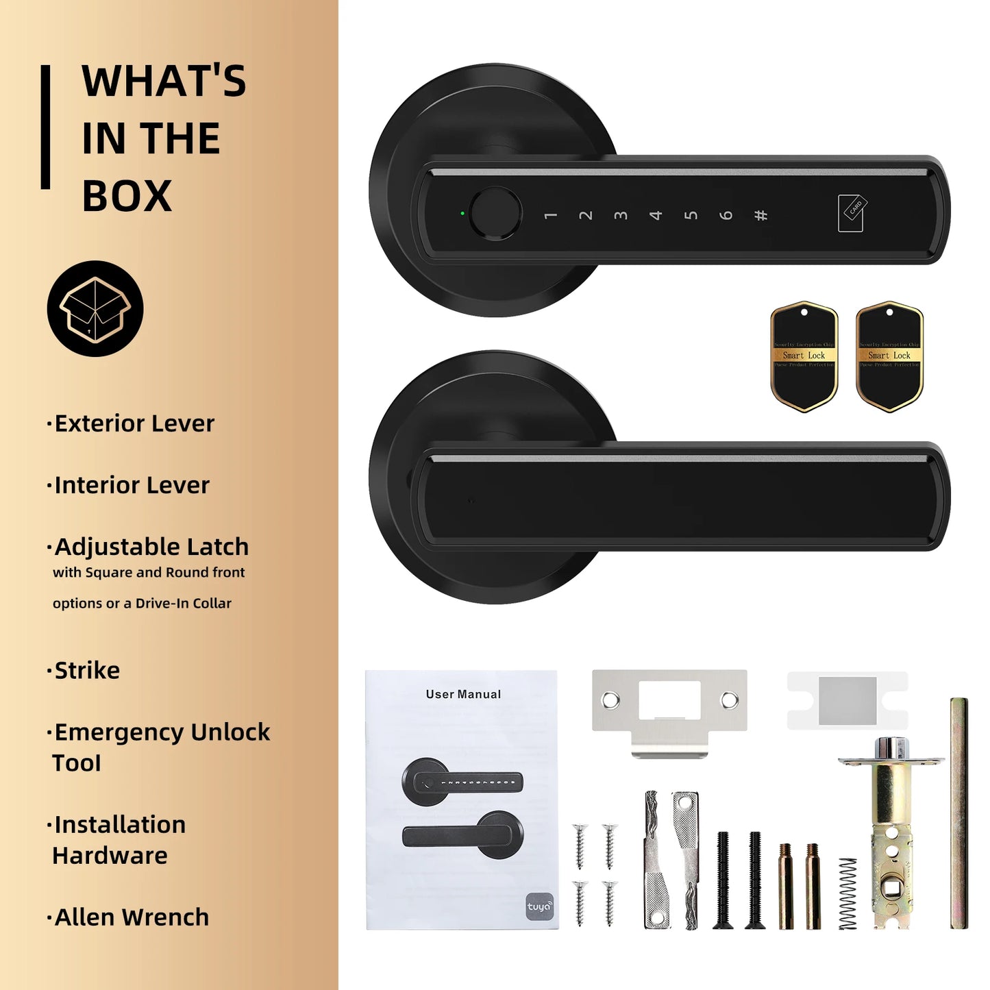 Viladepot Biometric Smart Lock With Fingerprint And Bluetooth App Control