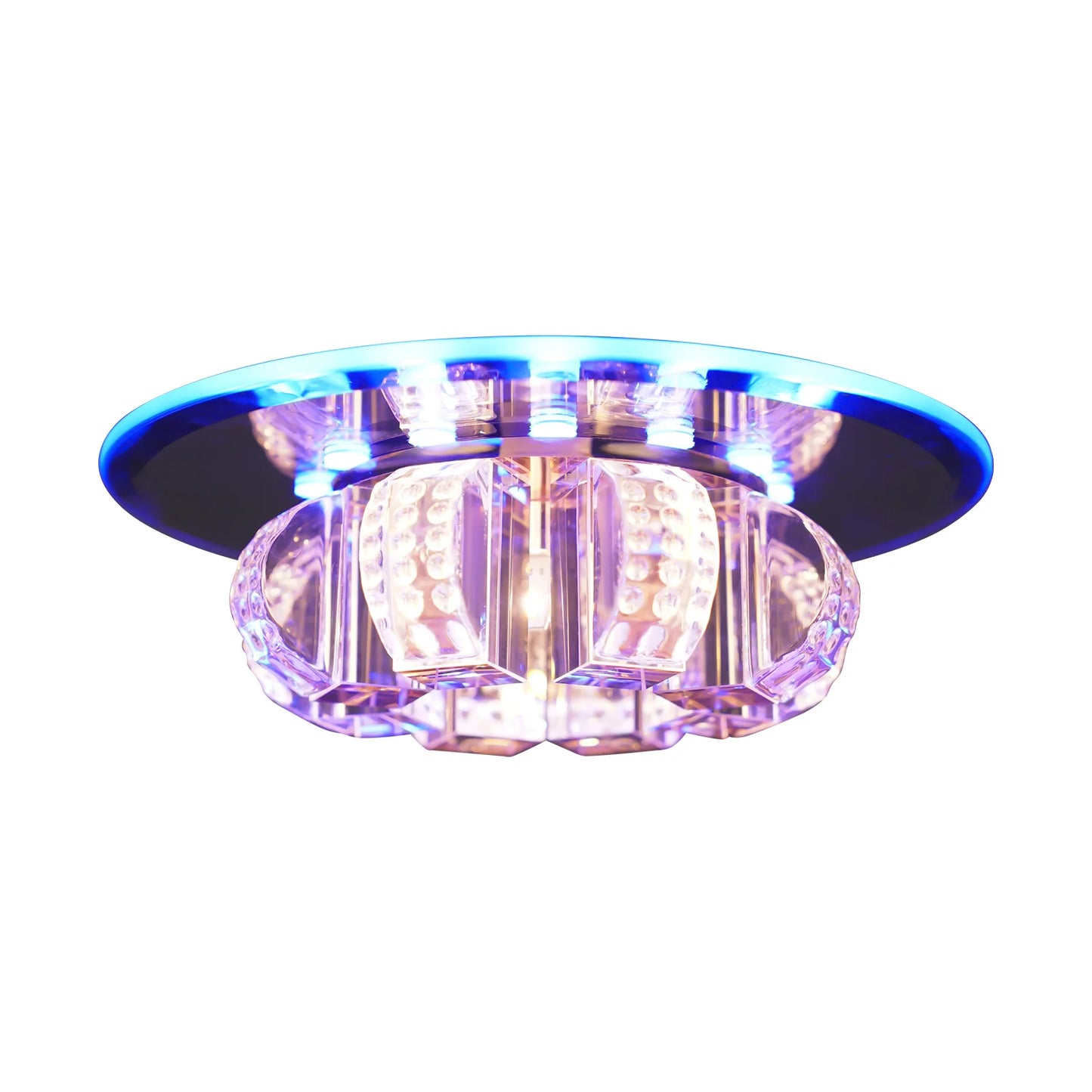 Crystal Flush Mount Ceiling Lamp 9W LED 85-265V Wide Voltage