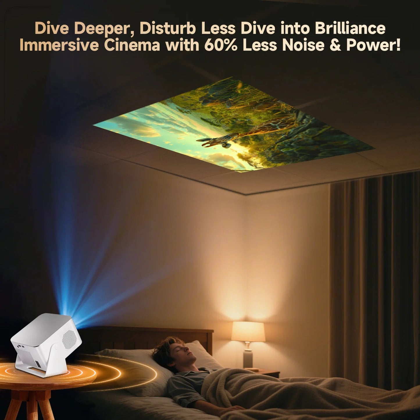 Magcubic Android Projector 900ANSI Auto Focus 1080P Wireless