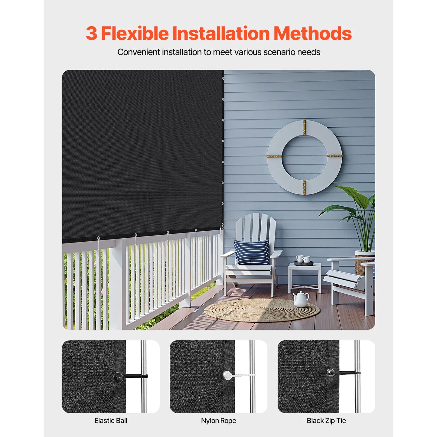 SucceBuy Ninety Percent Shade Cloth 140 GSM Canopy For Pergola