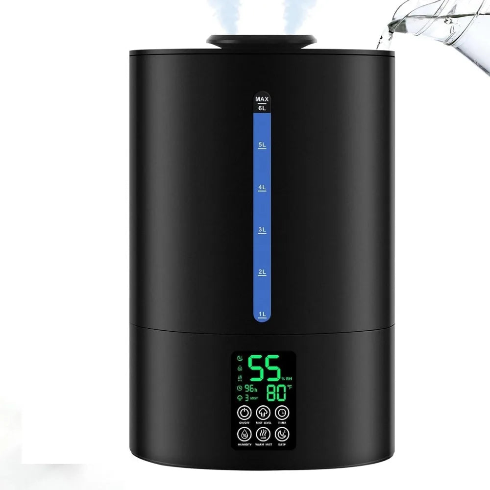 Ultra Quiet Hot Cool Mist Humidifier With 360 Nozzle