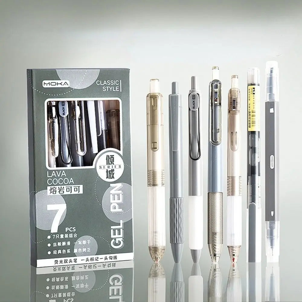 Retractable Gel Pen Set With Quick Dry Ink For Students
