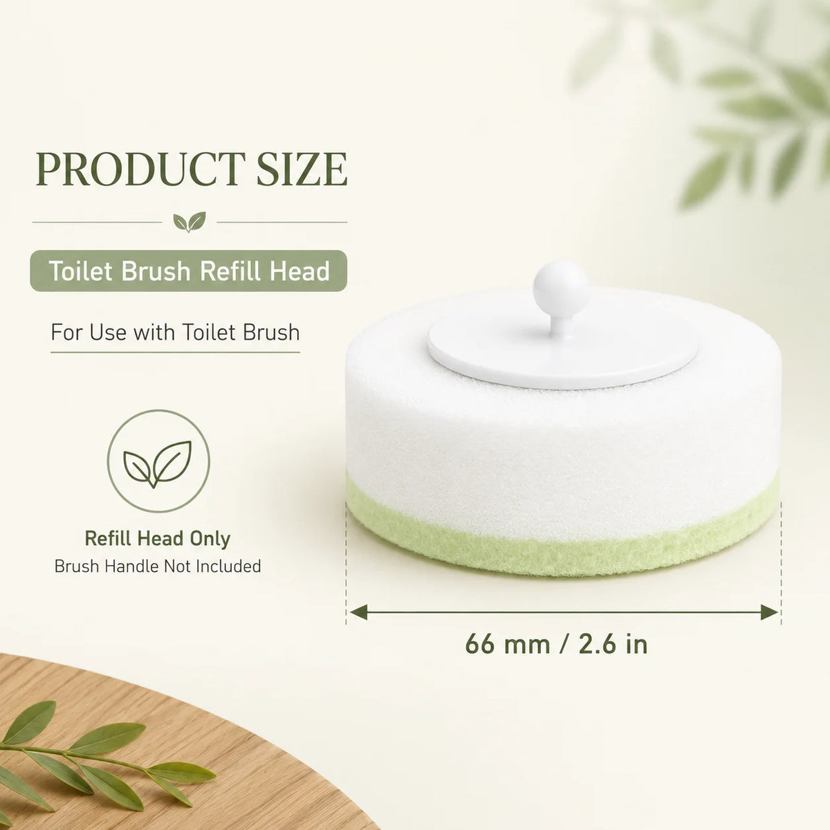 Joybos Disposable Toilet Brush Head Replacement Refills