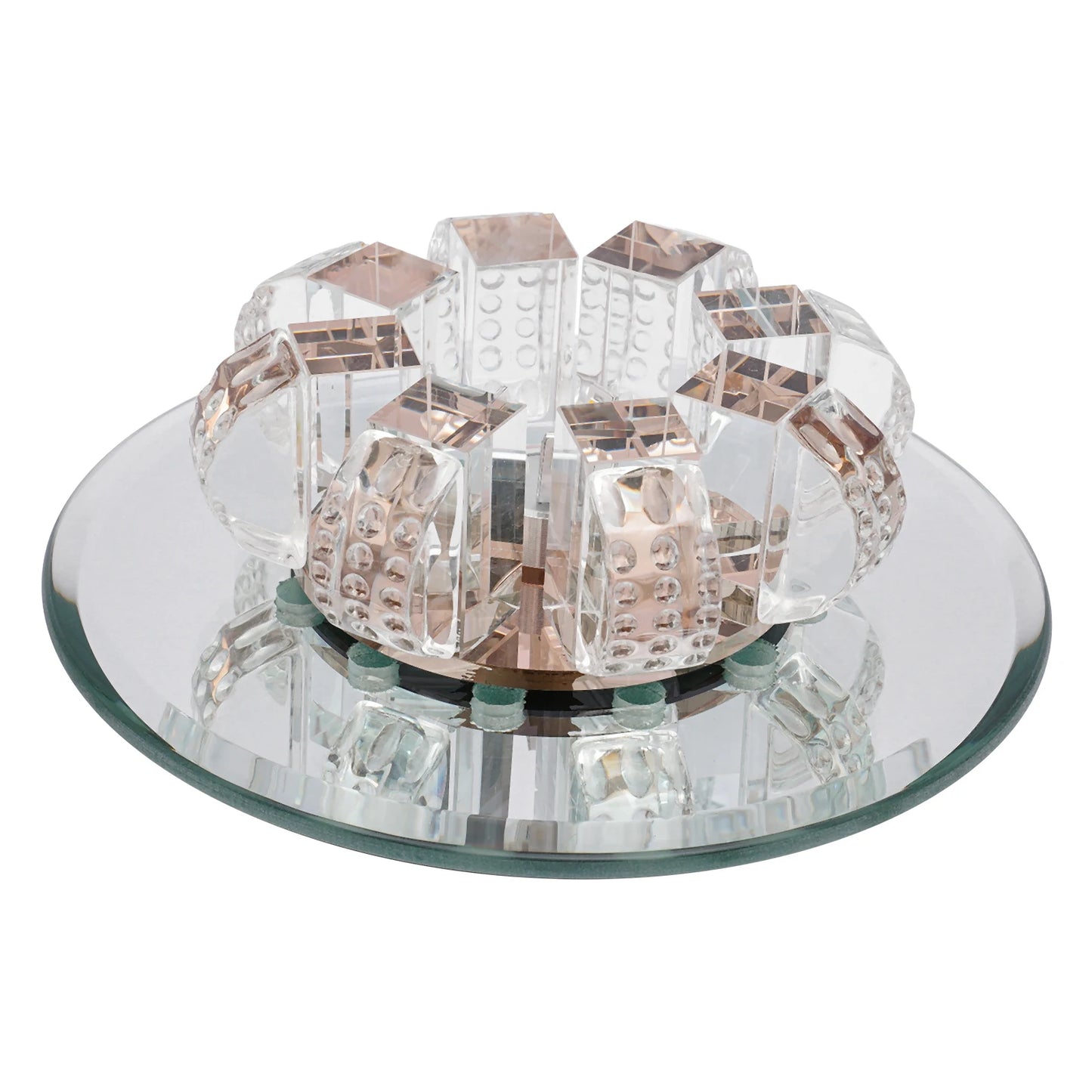 Crystal Flush Mount Ceiling Lamp 9W LED 85-265V Wide Voltage