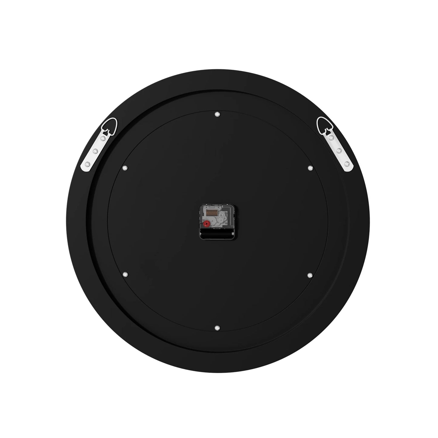 Round Mirror Clock With Crystal Sparkle Wall Decoration