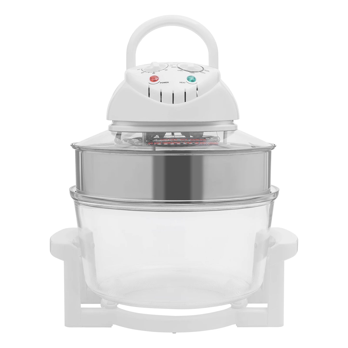 Visual Air Fryer 1200-1400W 360 Degree Hot Air Circulation
