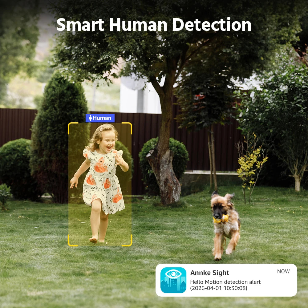 ANNKE 4CH Wireless Security Camera System 4MP NVR With Alexa