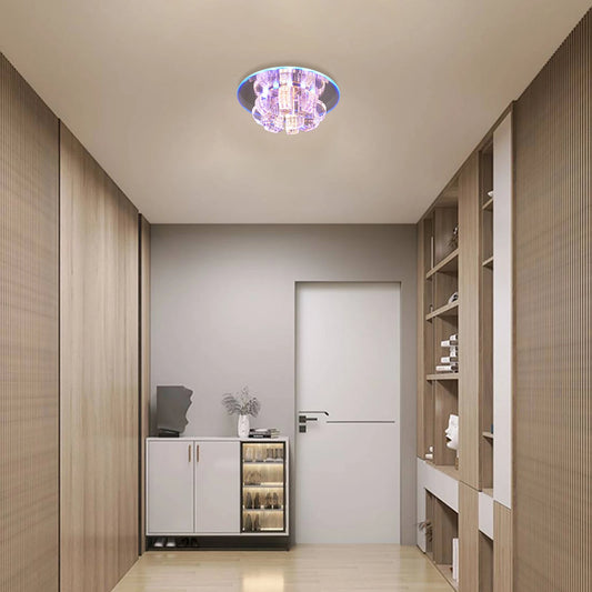 Crystal Flush Mount Ceiling Lamp 9W LED 85-265V Wide Voltage
