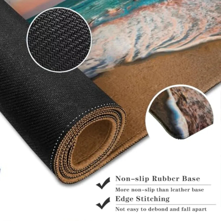 Non-Slip Rubber Desk Mat With Stitched Edges Gaming Waterproof Accessory