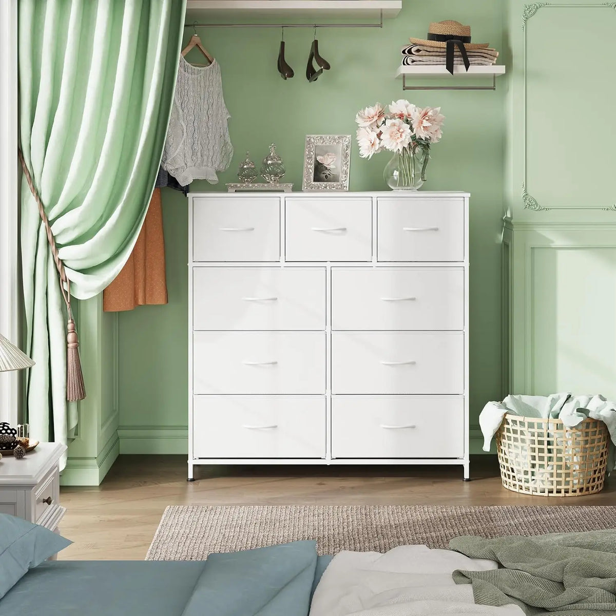 Premium Fabric Storage Cabinet With Steel Frame For Home Space