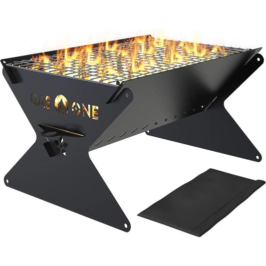 NBVCX Foldable Charcoal Grill for Camping and Patio