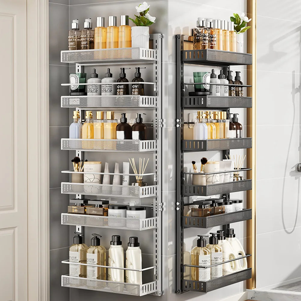 HiMISS Adjustable 6-Level Metal Pantry Organizer For Doors