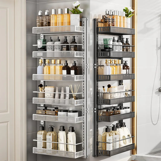 HiMISS Adjustable 6-Level Metal Pantry Organizer For Doors