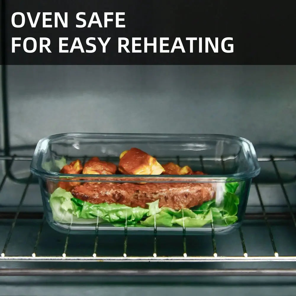 Airtight Glass Food Storage Containers 24-Piece Leak-Proof Set With Lids