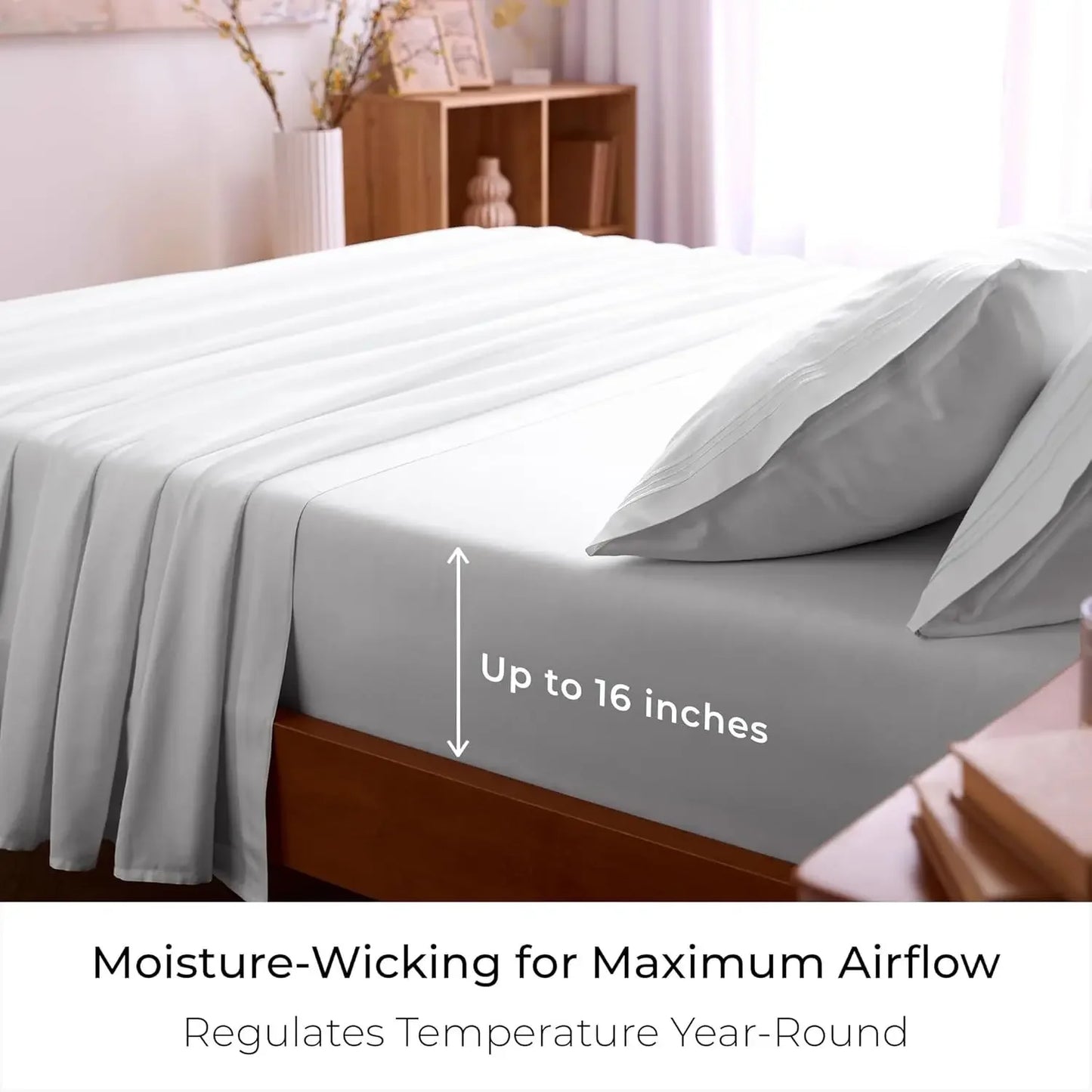 4-Piece Bedding Set Iconic Collection Hotel Luxury Cooling Sheets