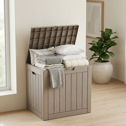 Resin Outdoor Deck Box Waterproof UV Protected Lockable Patio Storage