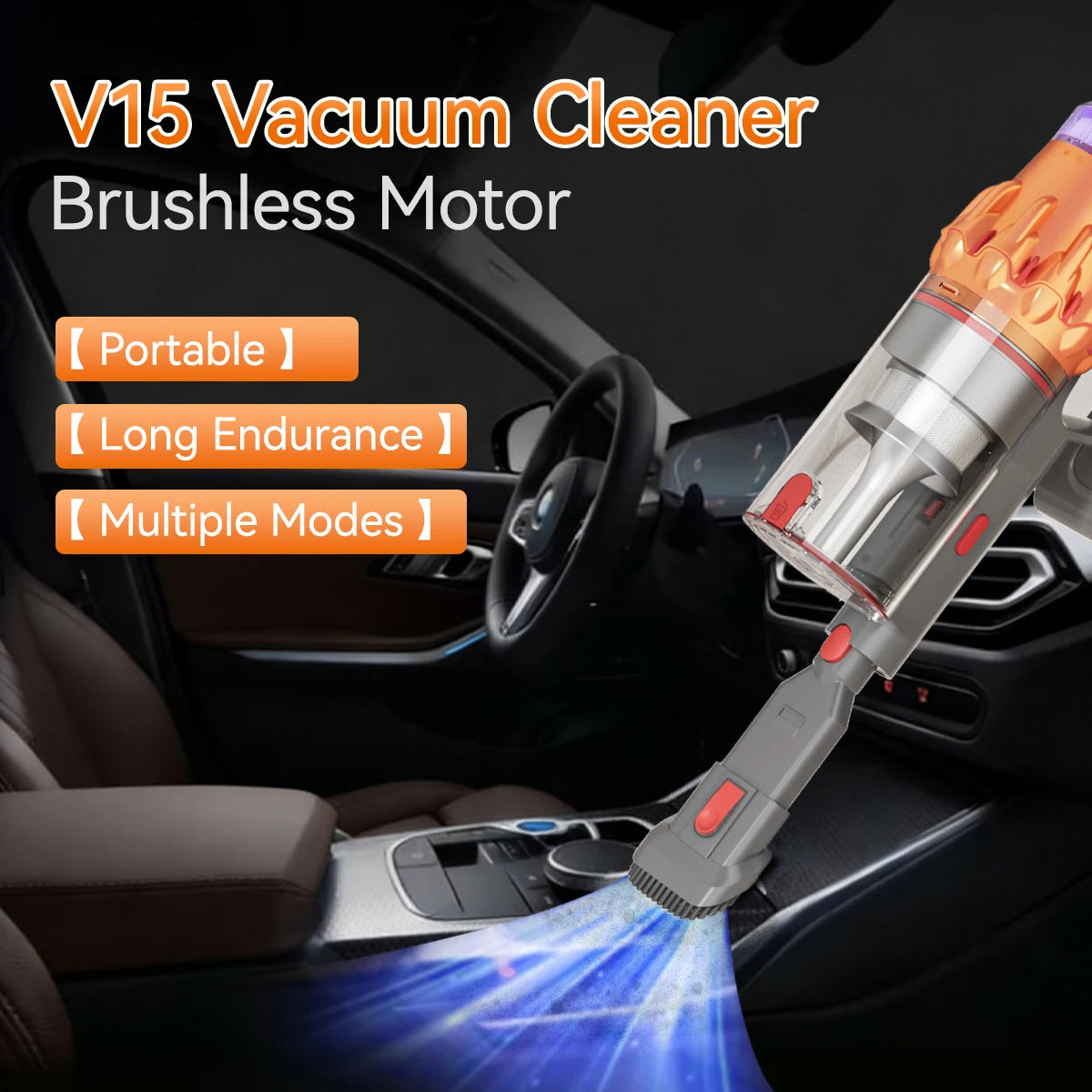 E.LUO Wireless Handheld Vacuum Cleaner With Brushless Motor