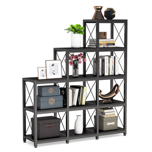 Tribesigns Industrial Ladder Corner Bookshelf Etagere With Five Tiers