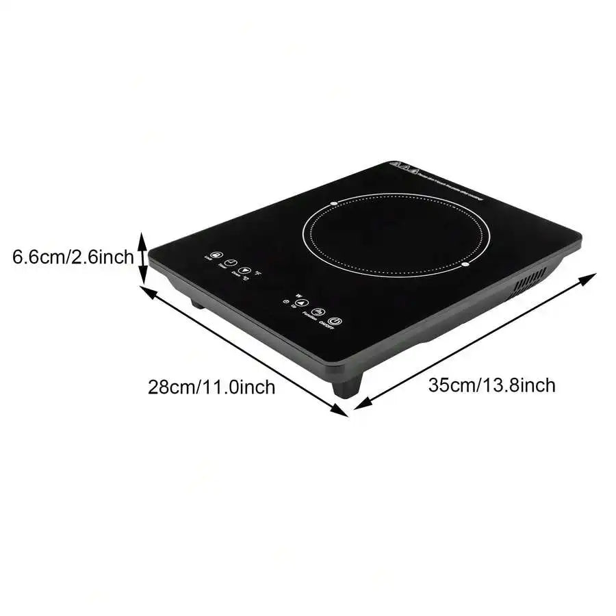XMSJ Portable Induction Cooktop 1800W Sensor Touch Slim Design