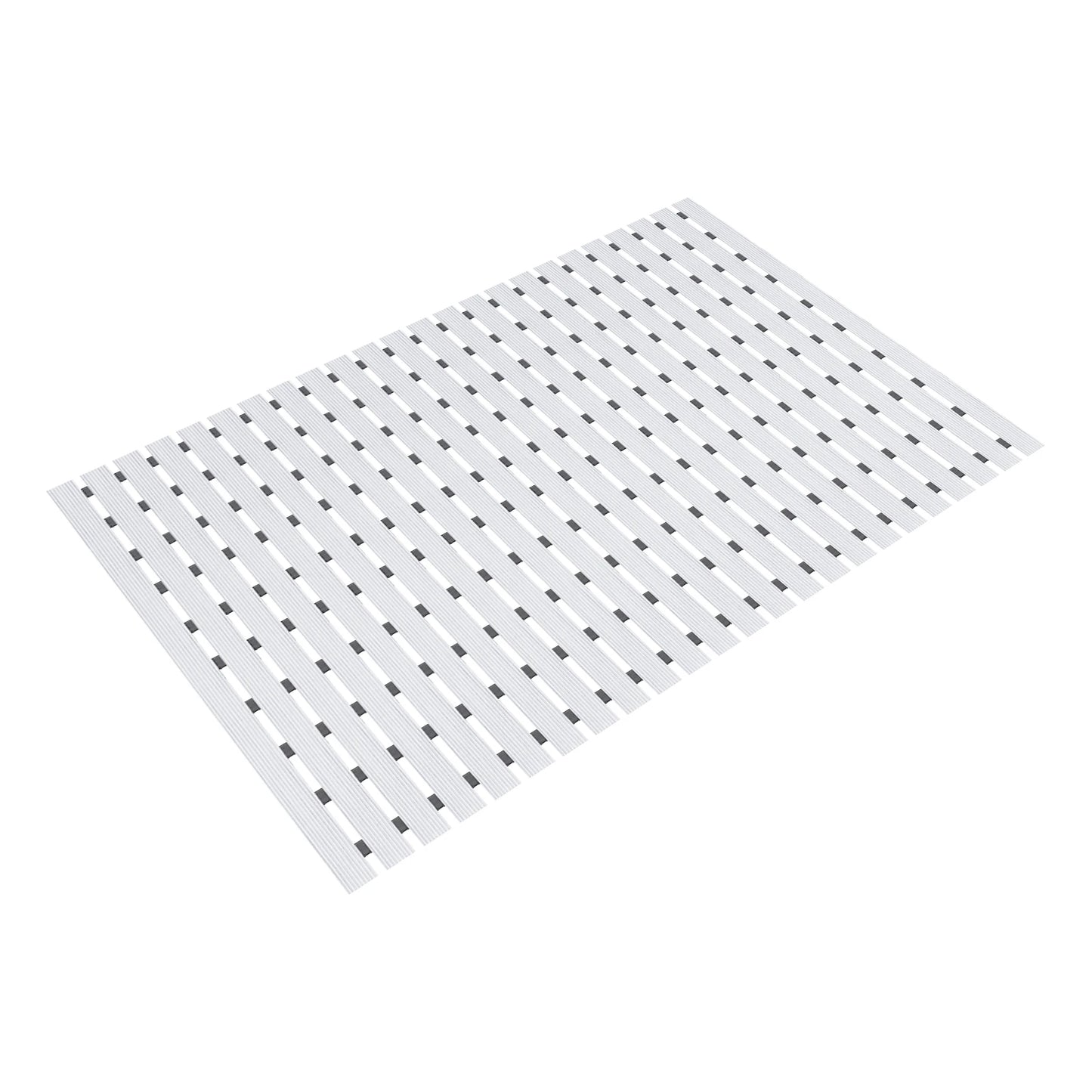 Bymaocar PVC Shower Mat Non Slip Bathroom Floor Mat With Drainage Holes