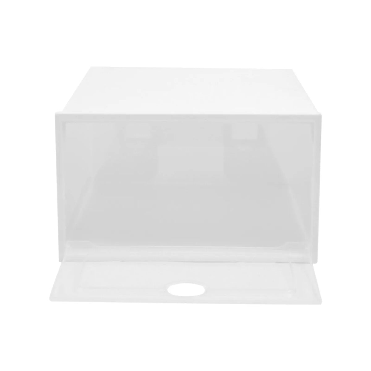 Stackable Foldable Plastic Shoe Storage Box For Home Organization